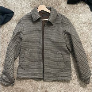 Uniqlo Men’s Single Collar Short Blouson Houndstooth